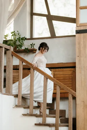 Balcony railing on house structure