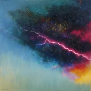 Cosmic Dreams: Captivating Acrylic Space Fantasy Art