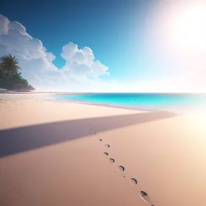 Tranquil Coastal Sunset Over the Ocean