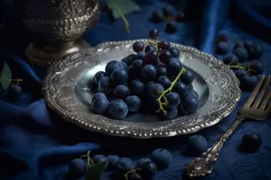 Fresh ripe blueberries, nutritious and delicious snack