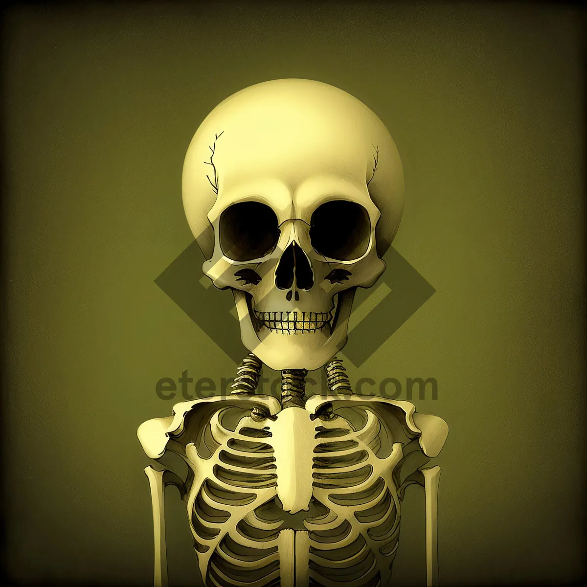 Picture of Spooky Skull Mask: Terrifying Halloween Disguise