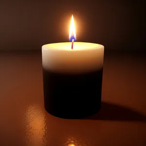 Calming Candlelight: A flickering flame for soothing relaxation.