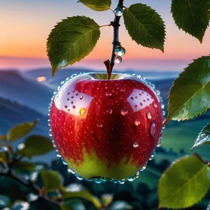 Fresh Fruit Salad with Delicious Berries and Apples