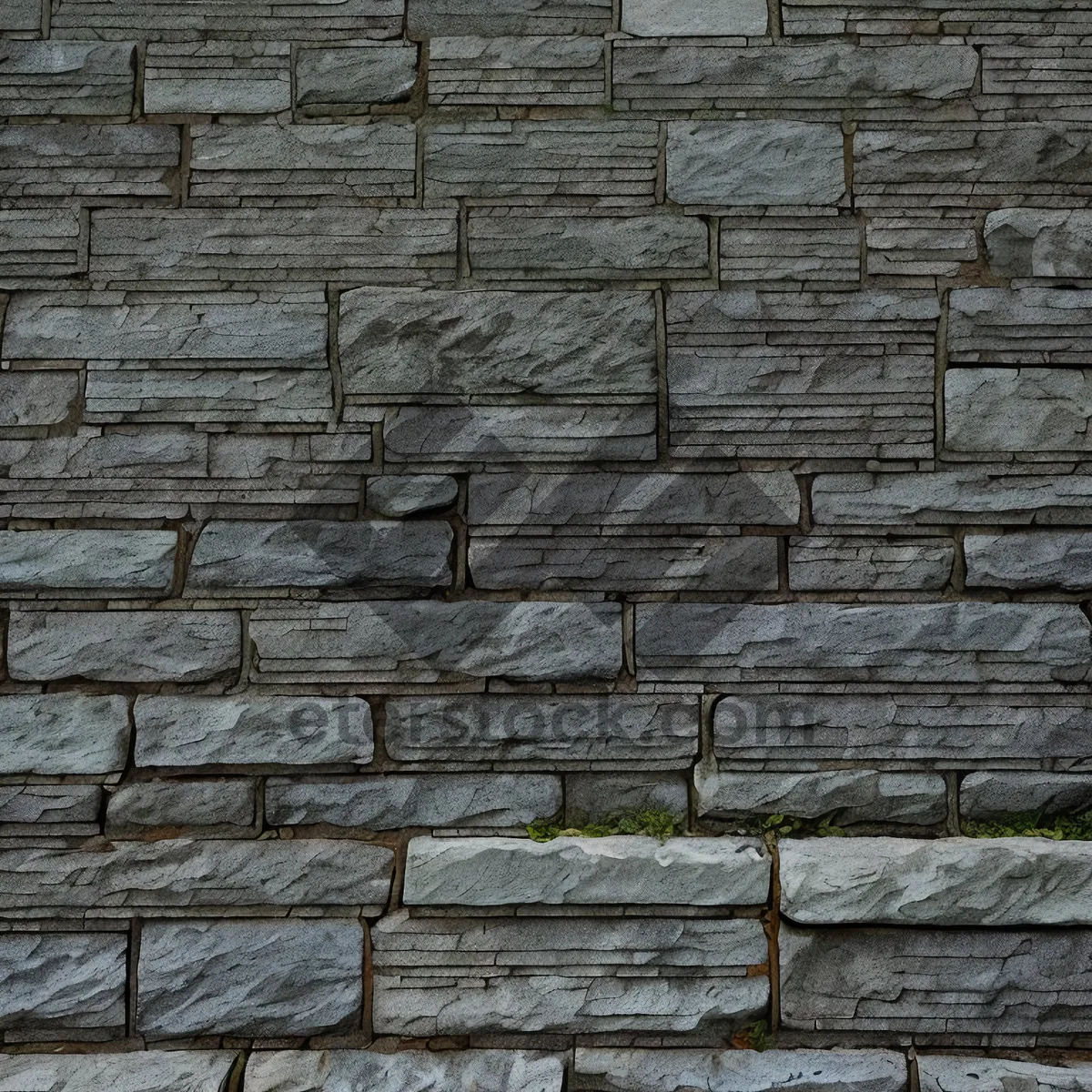 Picture of Rugged Stone Wall Texture with Weathered Grunge