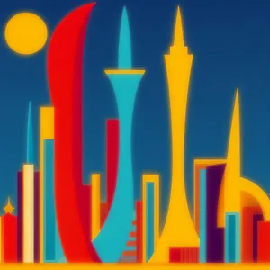 Colorful Education: Artistic Shuttlecock and Drawing Supplies