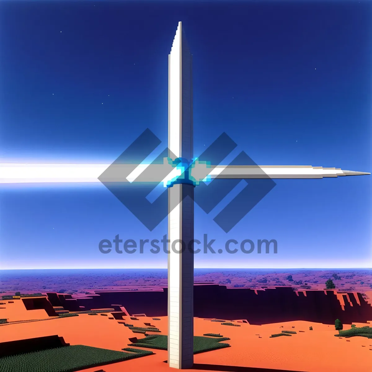 Picture of Renewable Energy Landscape with Wind Turbine