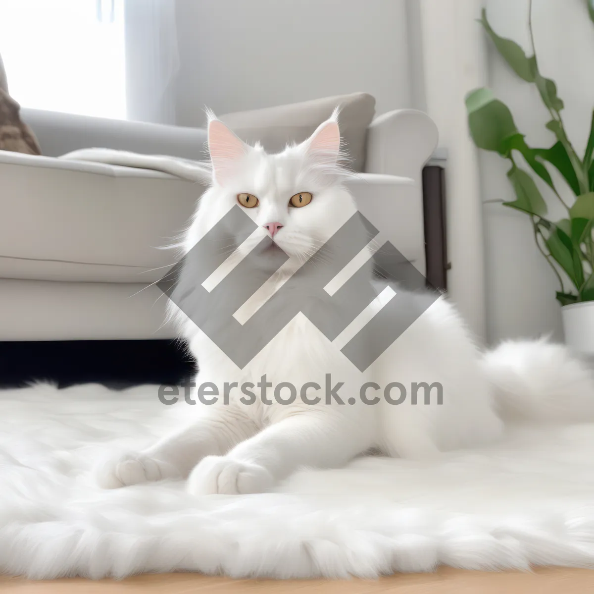 Picture of Gray kitty with curious eyes and fluffy fur