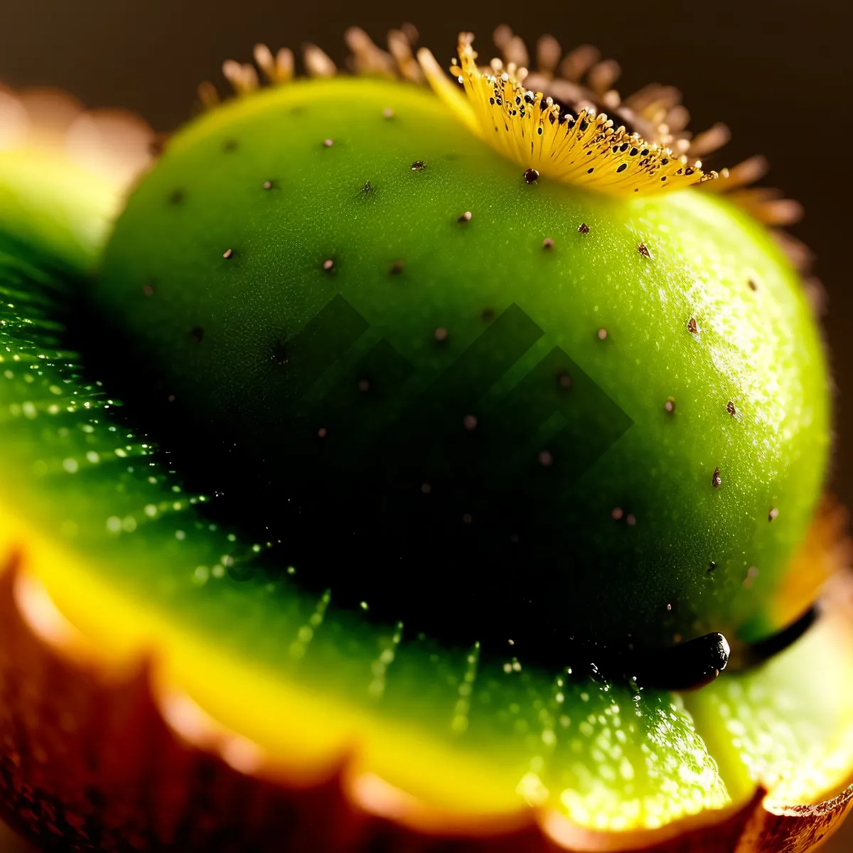 Picture of Freshly Sliced Kiwi Delight - A Juicy and Nutritious Tropical Snack