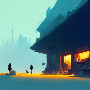 Coastal Cityscape Mirage