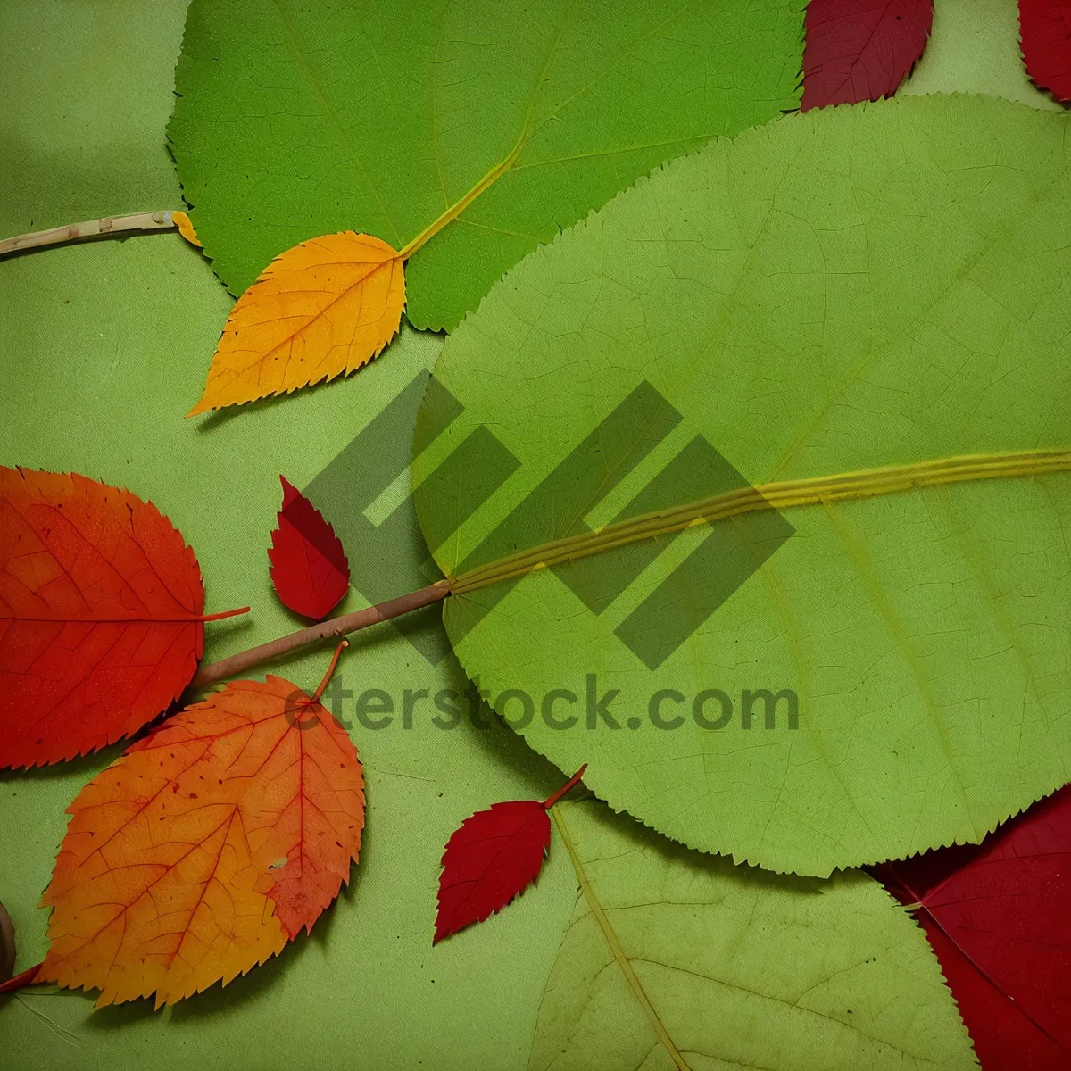 Picture of Vibrant Autumn Foliage in Colorful Park