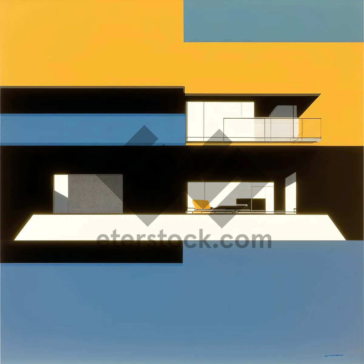 Picture of Modern 3D business graphic symbol sign design