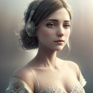 Elegant Princess Fashion Portrait: Sensual and Attractive