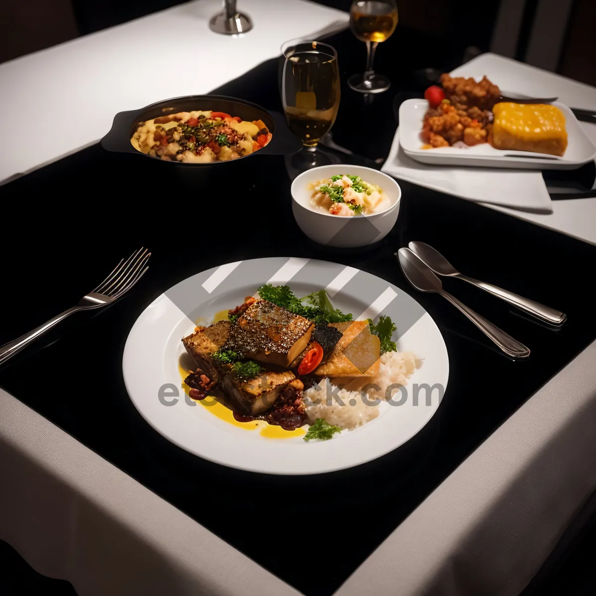 Picture of Delicious Vegetable Salad with Fresh Tomatoes and Peppers