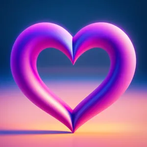 Colorful Heart Shape Icon with Creative Wave Element