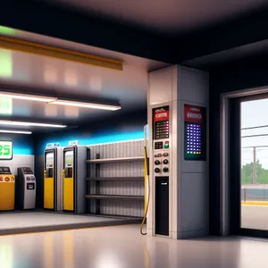 Modern Interior Locker Room with Advanced Security System