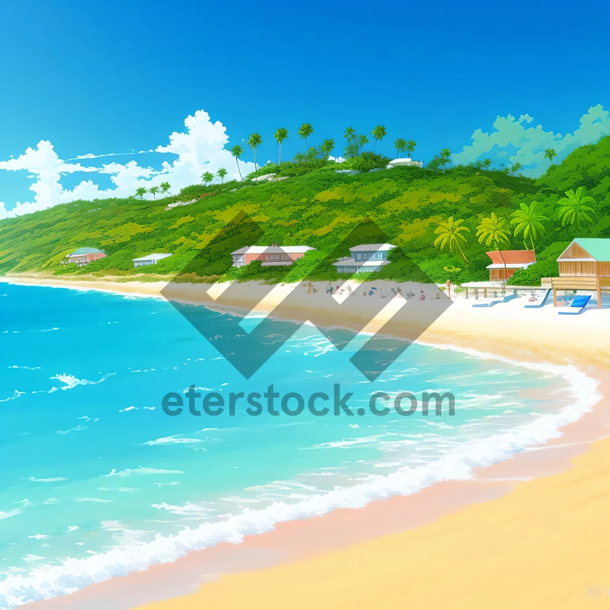 Picture of Turquoise Paradise: Tropical Beach Getaway