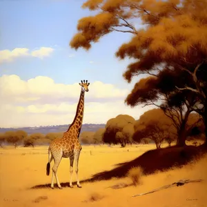 Safari Serenade: Majestic Giraffe in the Wild