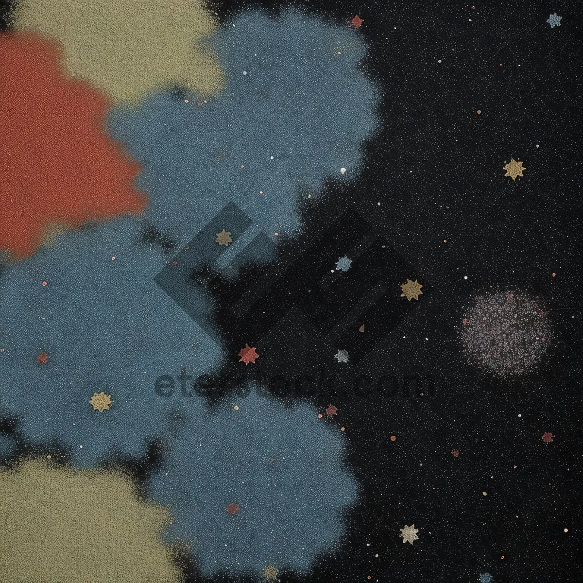 Picture of Starry Night Galaxy Sky Wallpaper Texture Design