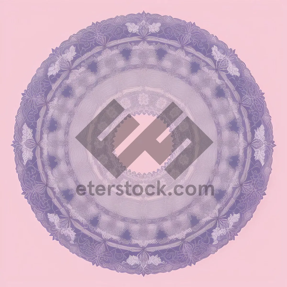 Picture of Chinese Porcelain Arabesque Circle Design