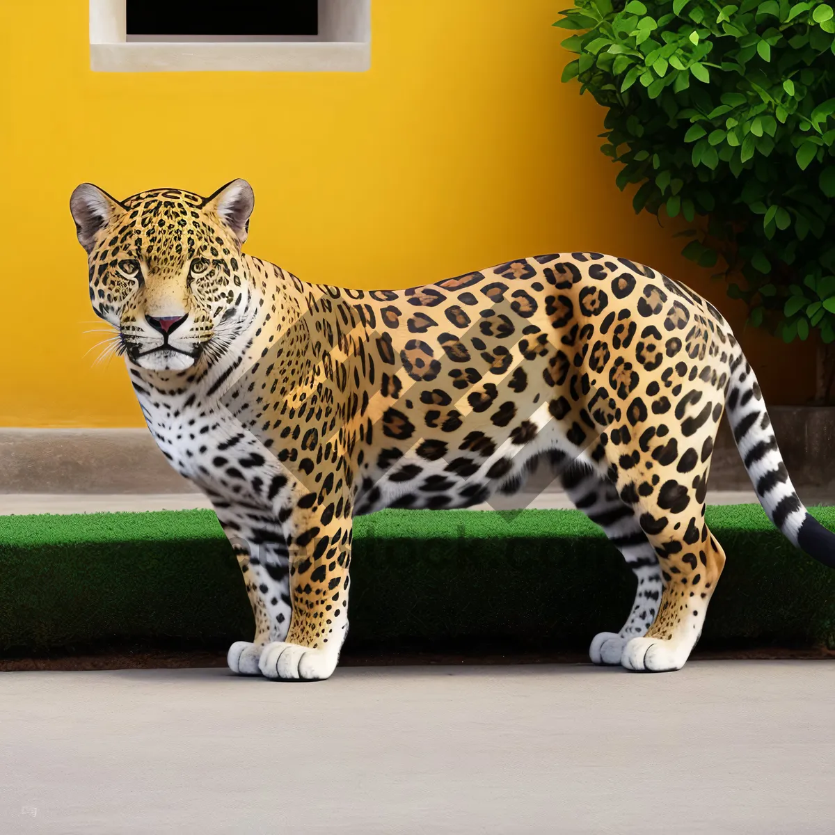 Picture of Leopard Stalking Through Grassland