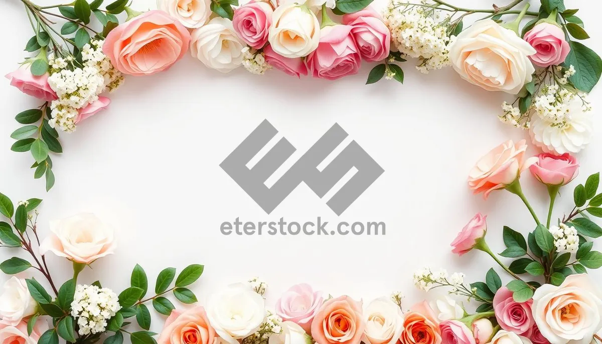 Picture of Floral Grunge Frame Design Element