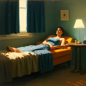 Modern Bedroom Interior with Comfortable Furniture