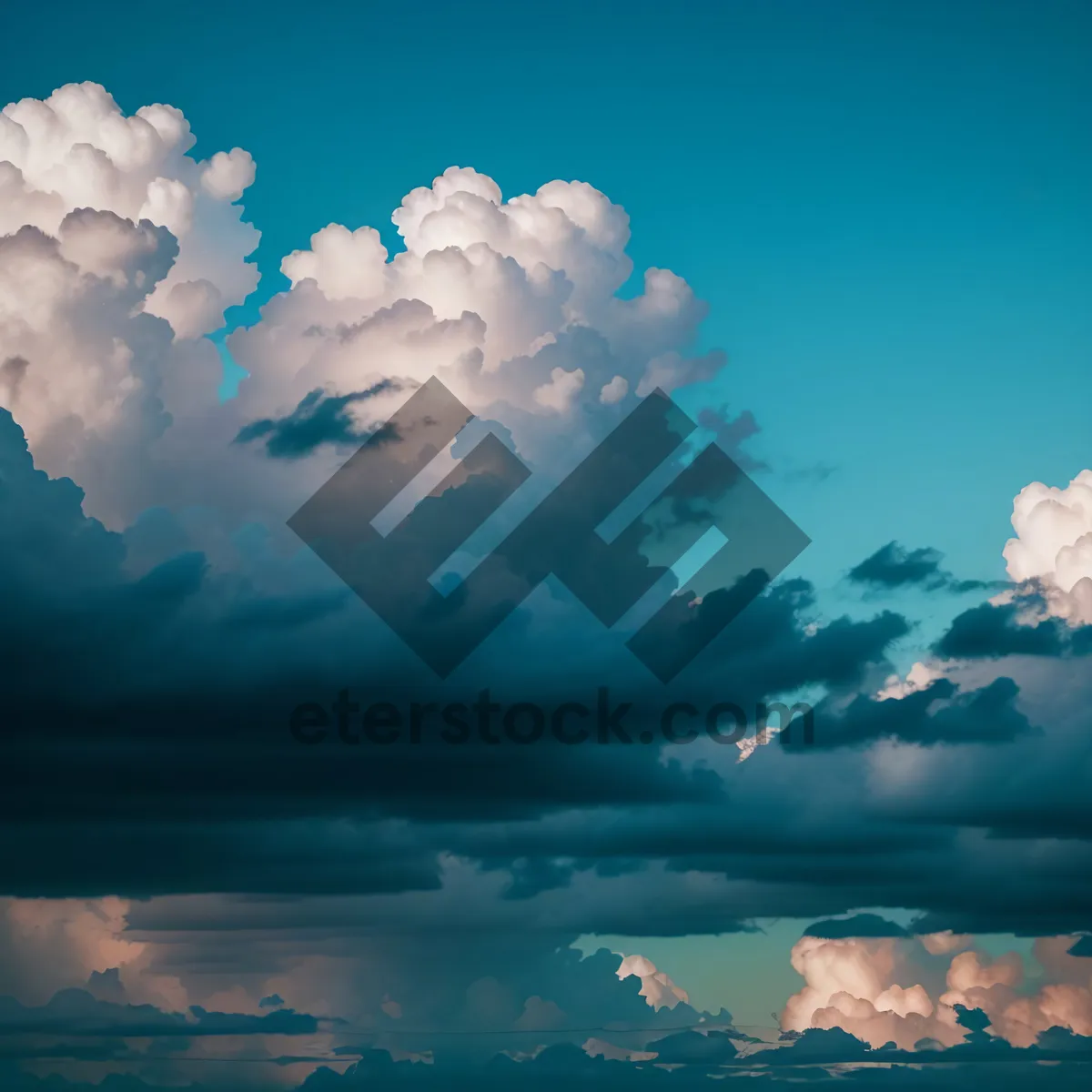 Picture of Dreamy Cloudscape: Serene Atmosphere Amidst Sunlit Skies