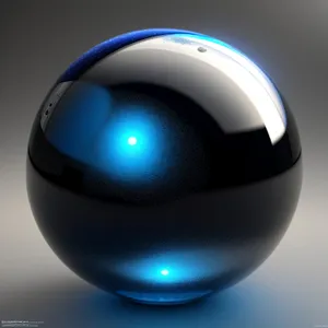 Shiny Glass Trackball Mouse Design