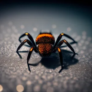 Creepy Crawly Arachnid: A Hairy Black Spider