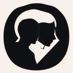 Black Pirate Silhouette Cartoon Sign