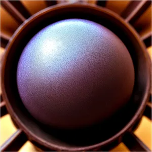 Gleaming Glass Button with Trackball on Electronic Device