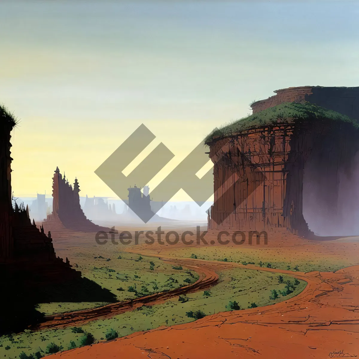 Picture of Sandscape: Majestic Canyon and Desert Landscape