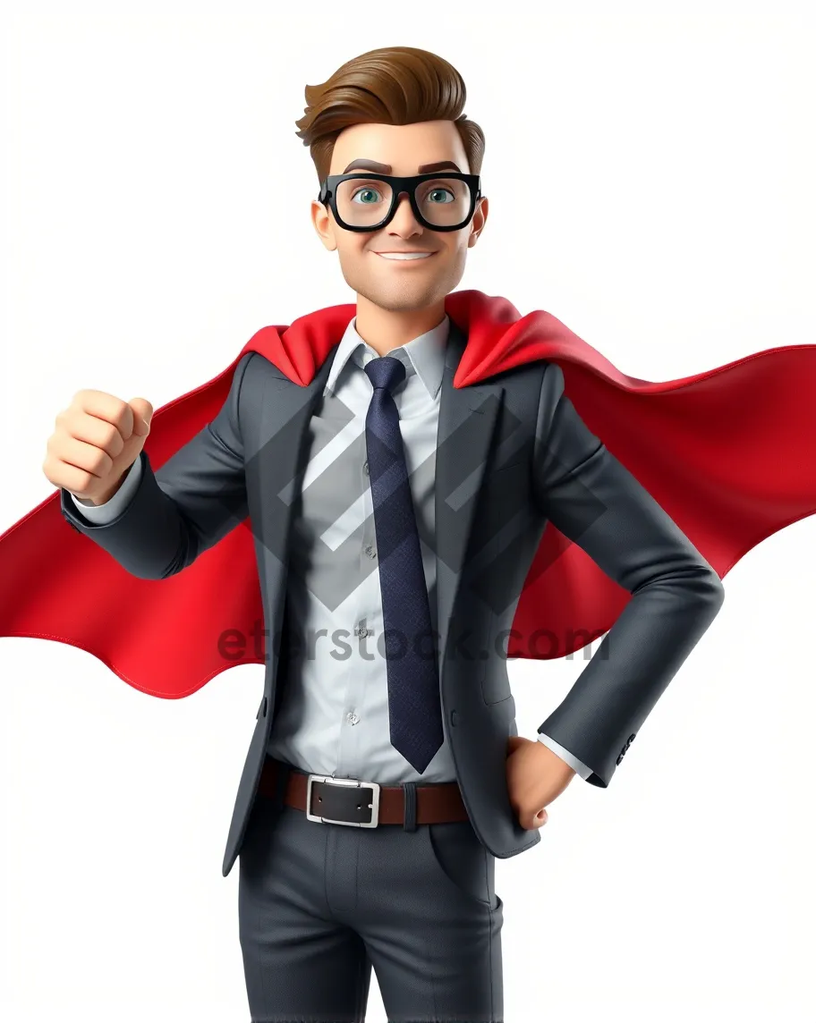 Picture of Confident businessman in suit smiling at office