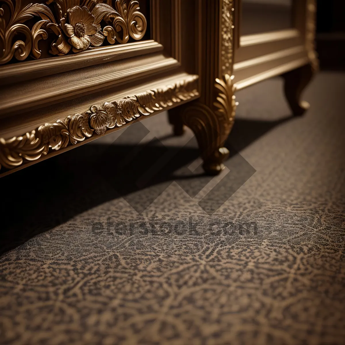 Picture of Vintage Bedpost Support in Interior Decoration