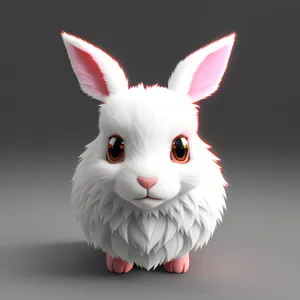 Fluffy Bunny with Lively Ears