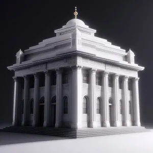 Majestic Government Building with Iconic Columns