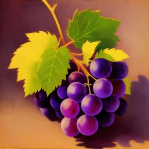 Modern Grape Vineyard Design: 3D Fractal Wallpaper