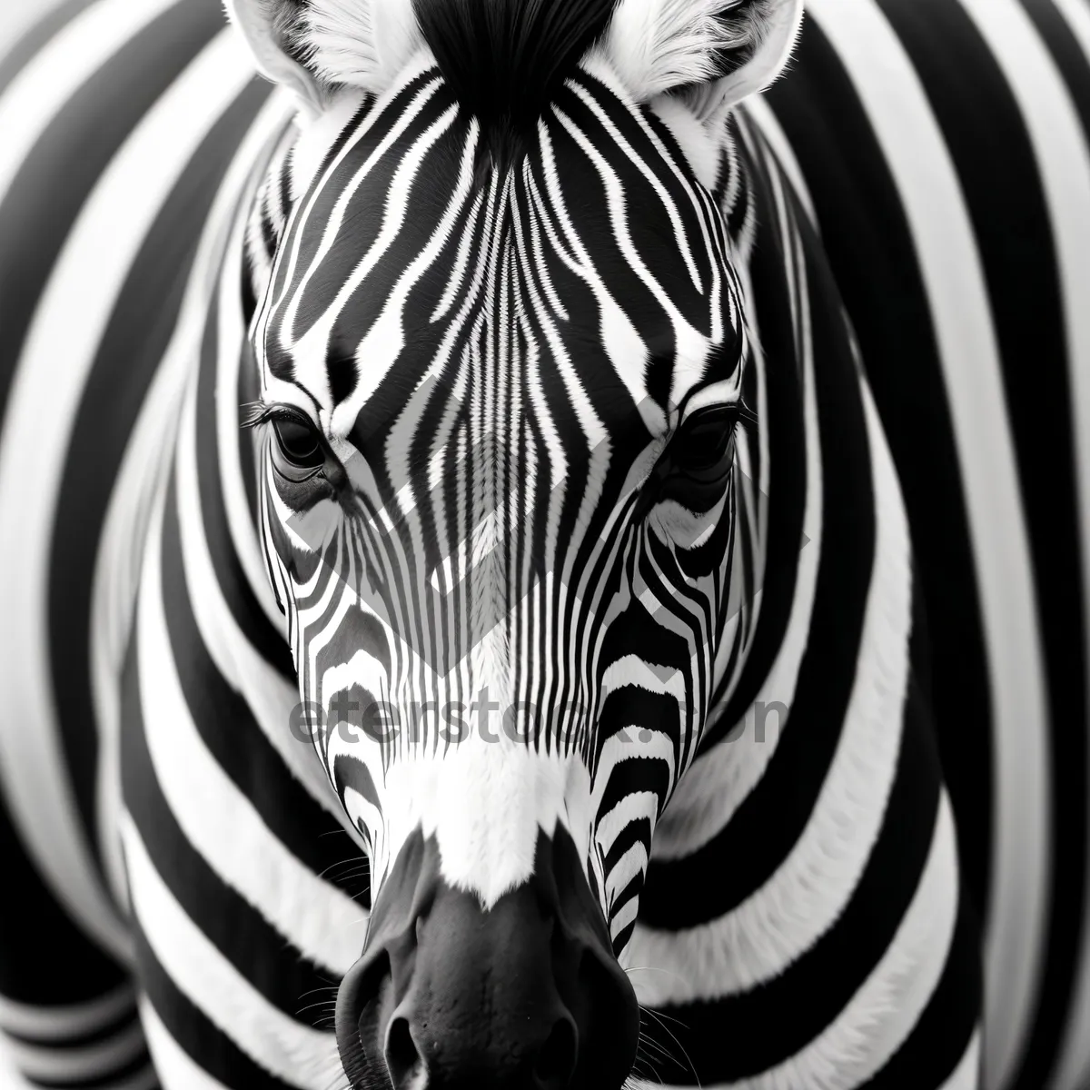 Picture of Wild Zebra with Striking Stripes and Texture