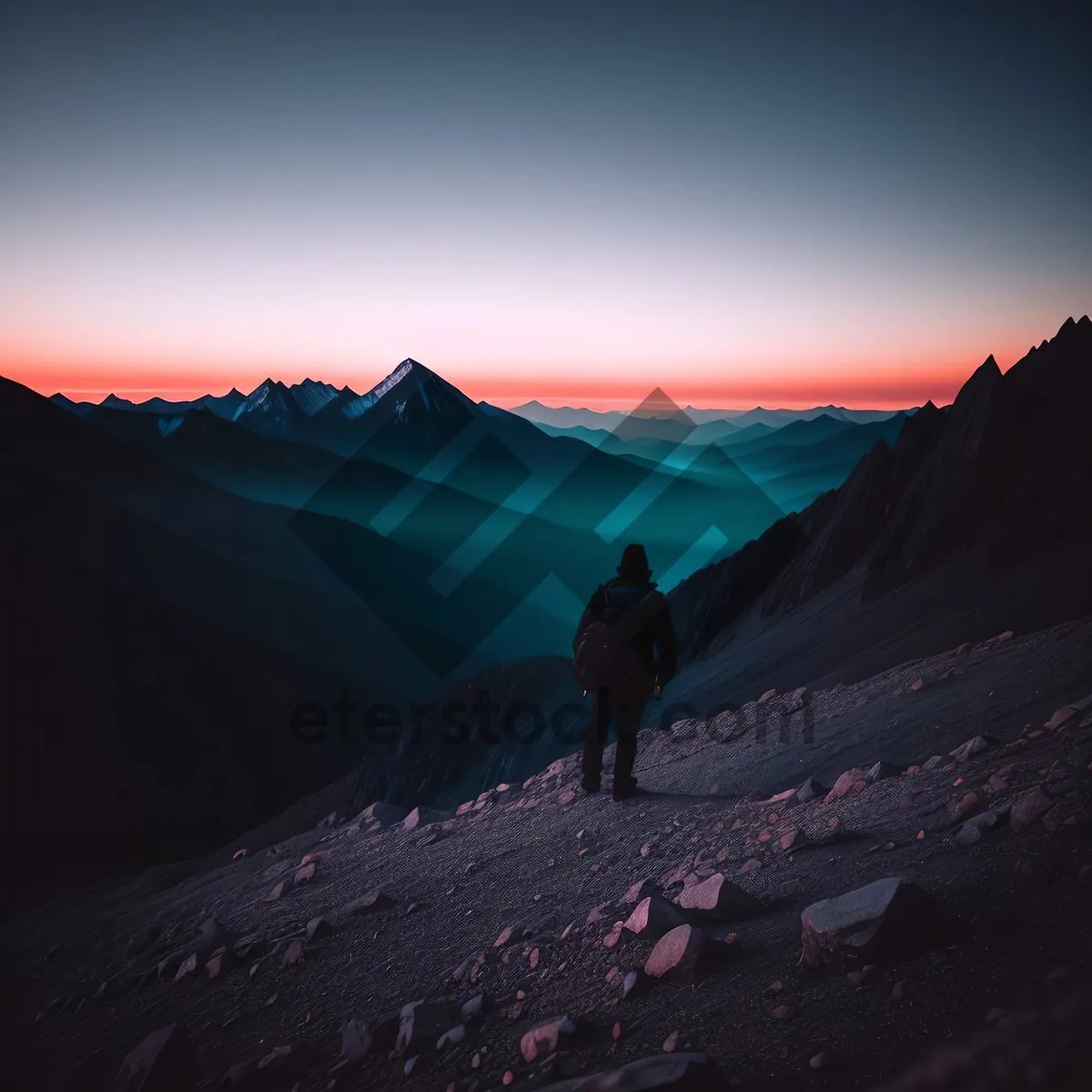 Picture of Majestic Alpine Wonderland: Snow-Capped Peaks Embraced by Pristine Glacier