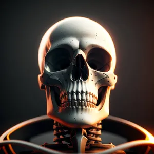 Spooky Skull Sculpture: A Frightening Anatomy of Death.