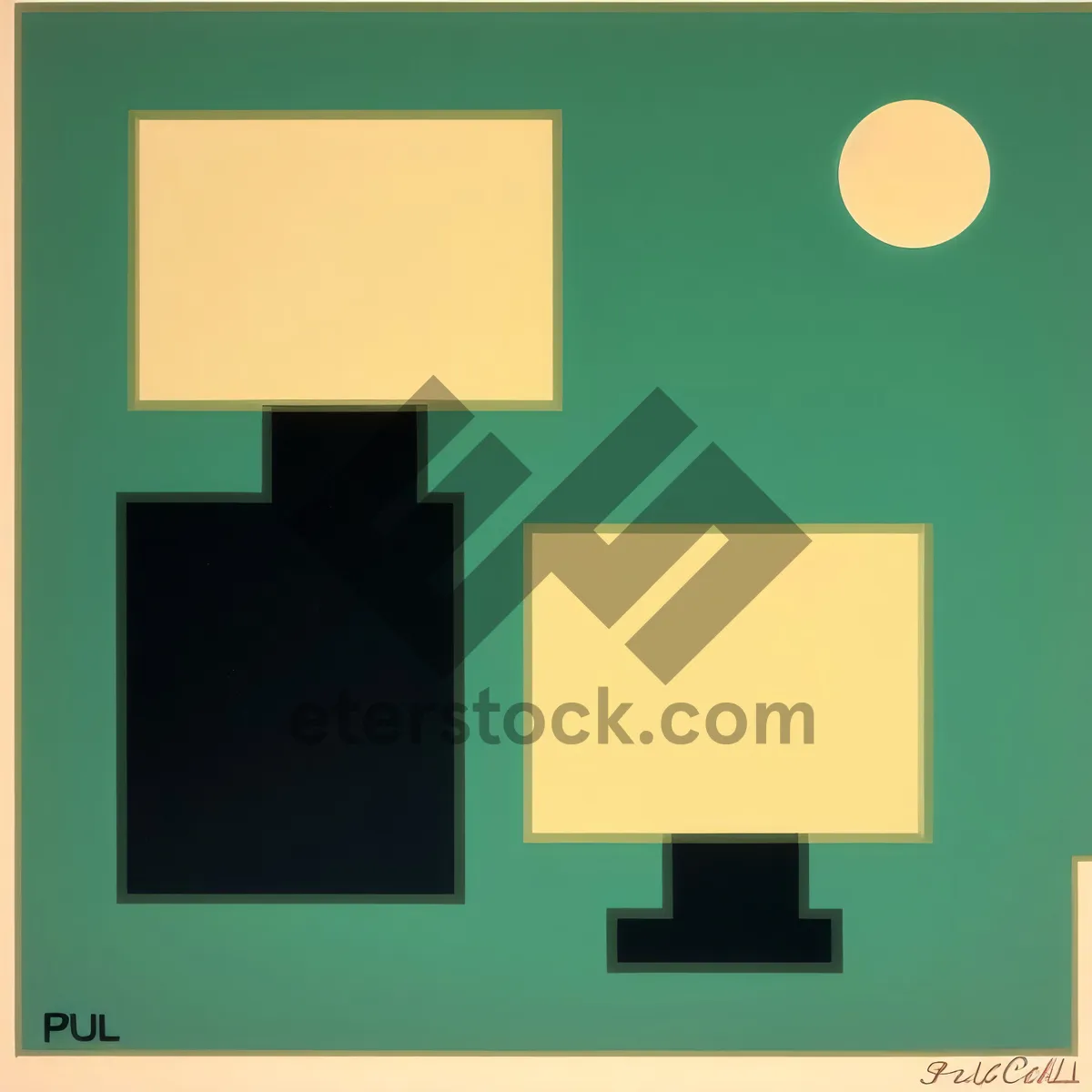 Picture of Blank Business Note on Paper Frame