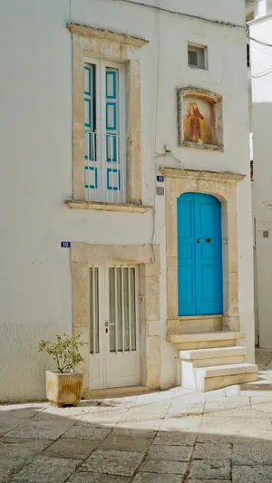 Ancient Stone Building Entrance in Old City