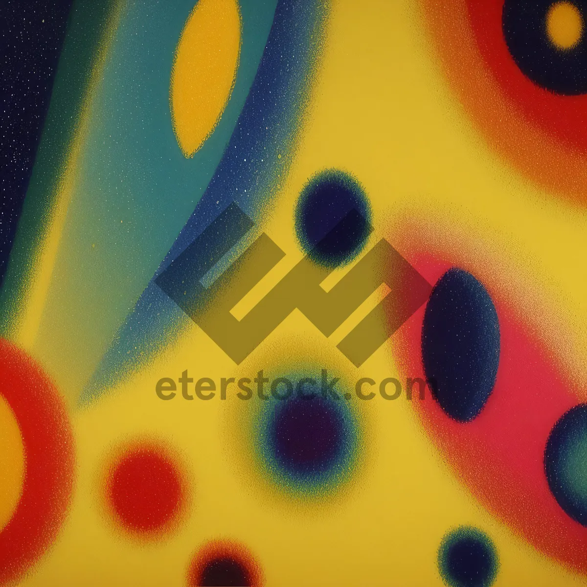 Picture of Shimmering Aqua Drops on Glass Surface