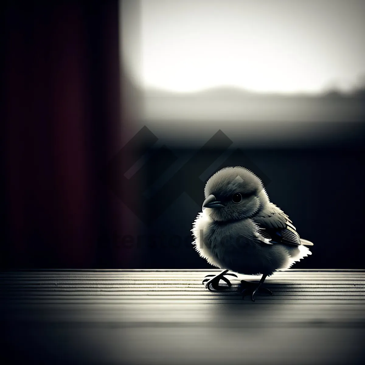 Picture of Cheerful Chickadee: Vibrant Feathers and Playful Beak