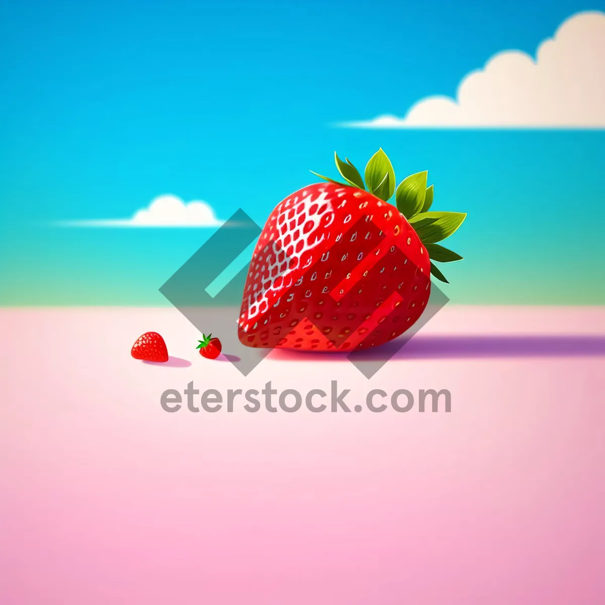 Picture of Sweet, Juicy Strawberries - Fresh, Vibrant, and Organic!