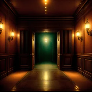 Luminous Hallway inside Architecturally Stunning Home