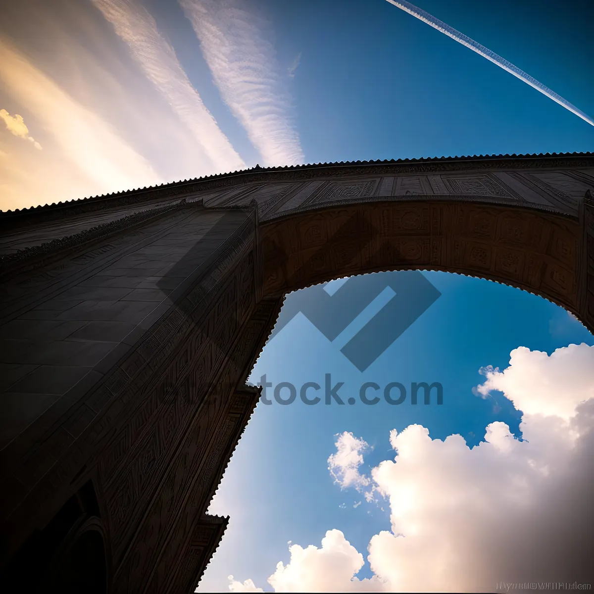 Picture of Serenity's Glow: City Bridge at Sunset