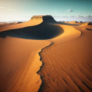 Sandy Dunes Under the Scorching Sun