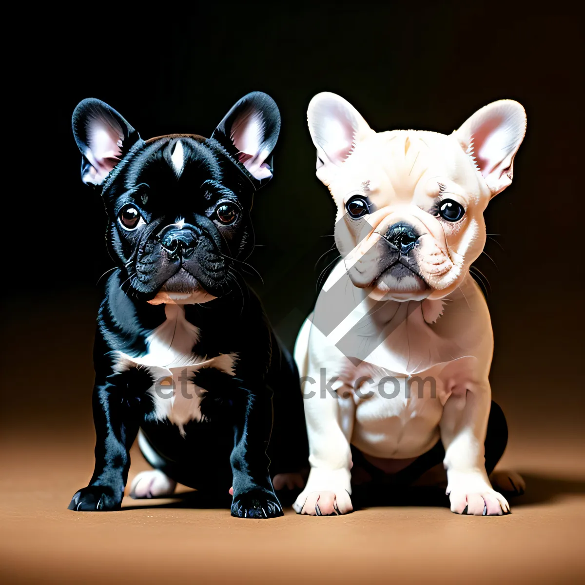 Picture of Charming Bulldog Puppy with Delightful Wrinkles