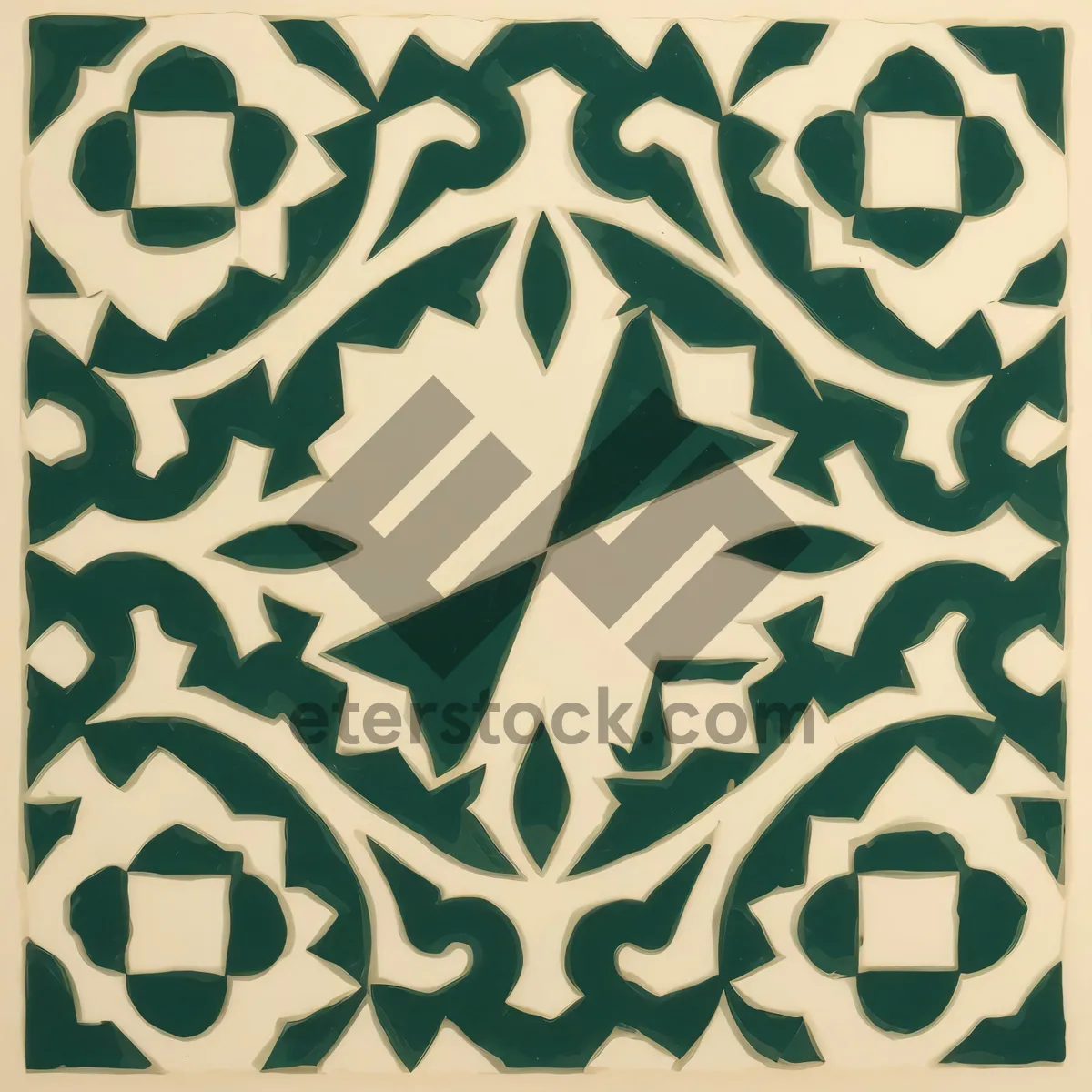 Picture of Damask Floral Vintage Wallpaper Pattern